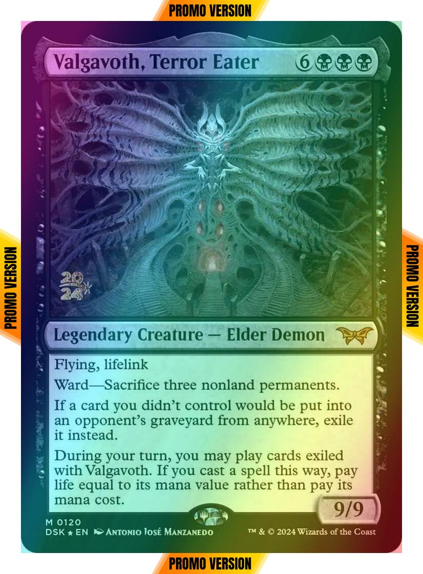 Valgavoth, Terror Eater [120s] [Prerelease] [Duskmourn: House of Horror: Promos] [Foil]