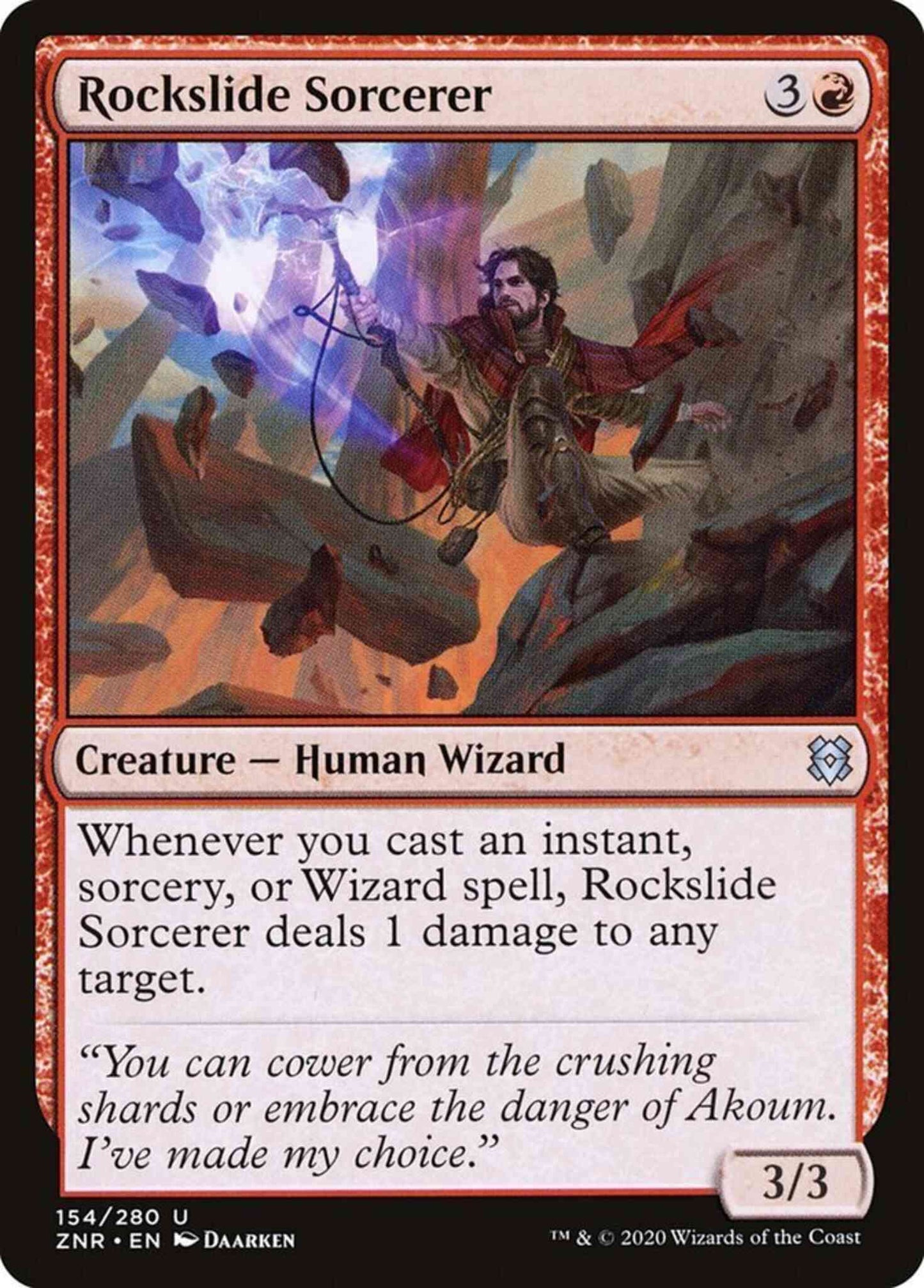 Rockslide Sorcerer [154] [Zendikar Rising] [Non-Foil]