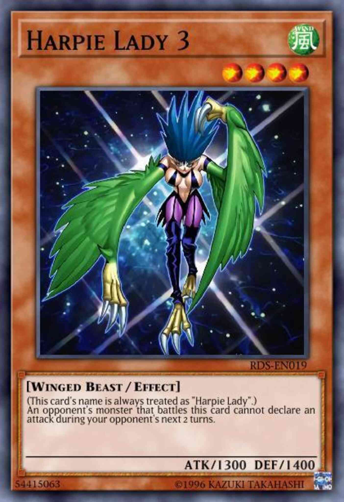 Harpie Lady 3 - SD8-EN015 - Common - 1st Edition