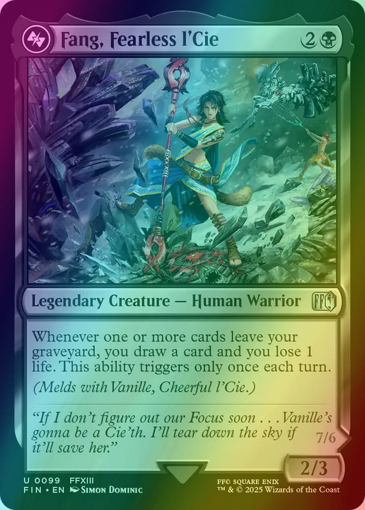 Fang, Fearless l'Cie // Ragnarok, Divine Deliverance [99] [FINAL FANTASY] [Foil]