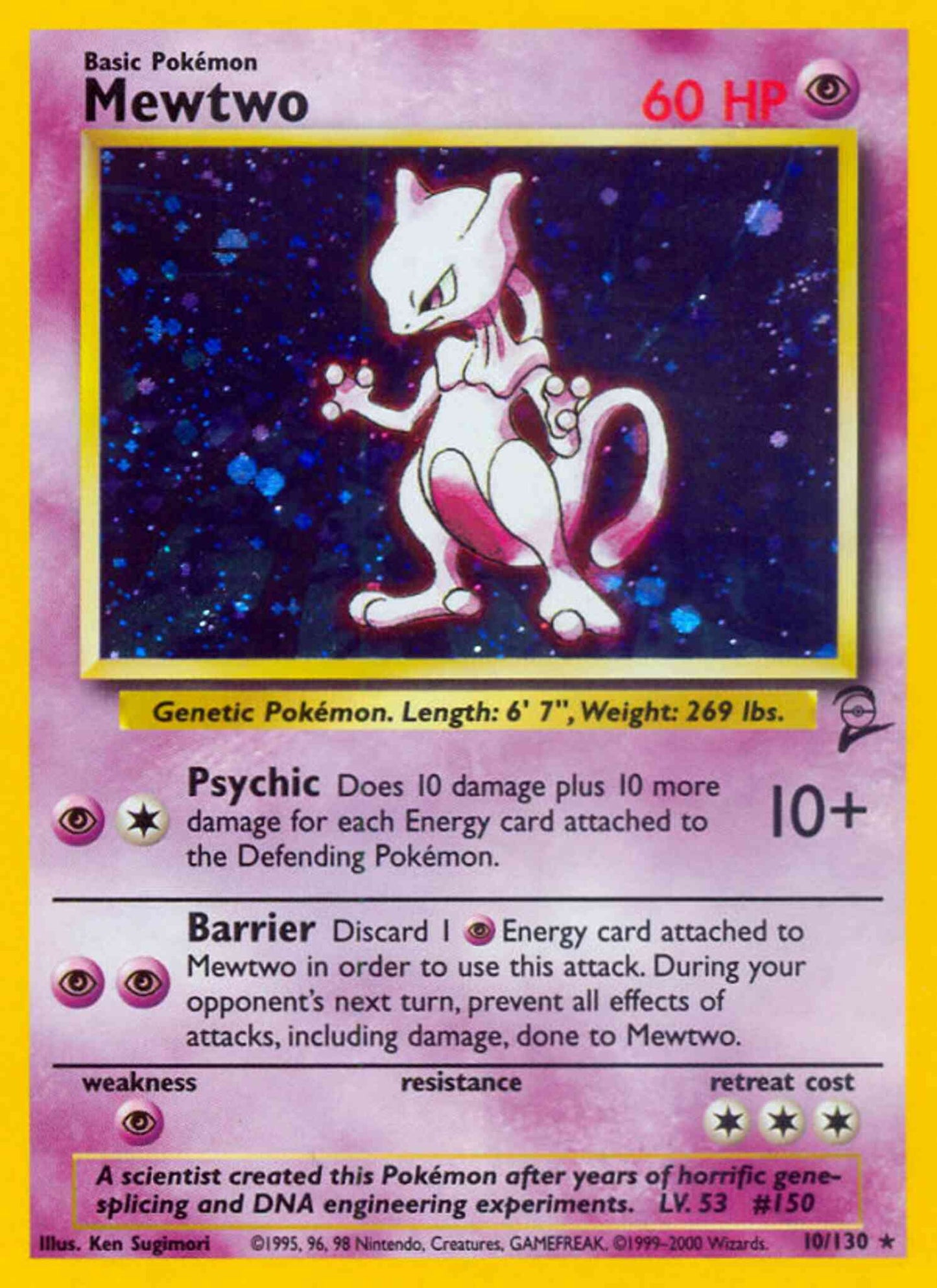 Mewtwo - 10/130 - Rare [base4-10] [Holo]