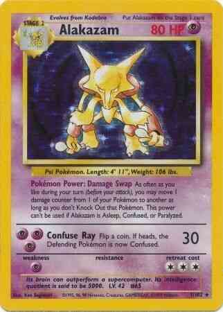 Alakazam - 1/102 - Rare - Unlimited [base1U-1] [Holo]