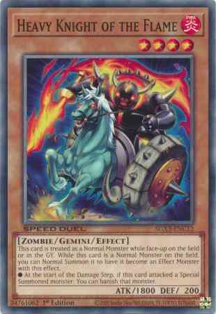 Heavy Knight of the Flame - SGX3-ENC12 - Common - 1st Edition