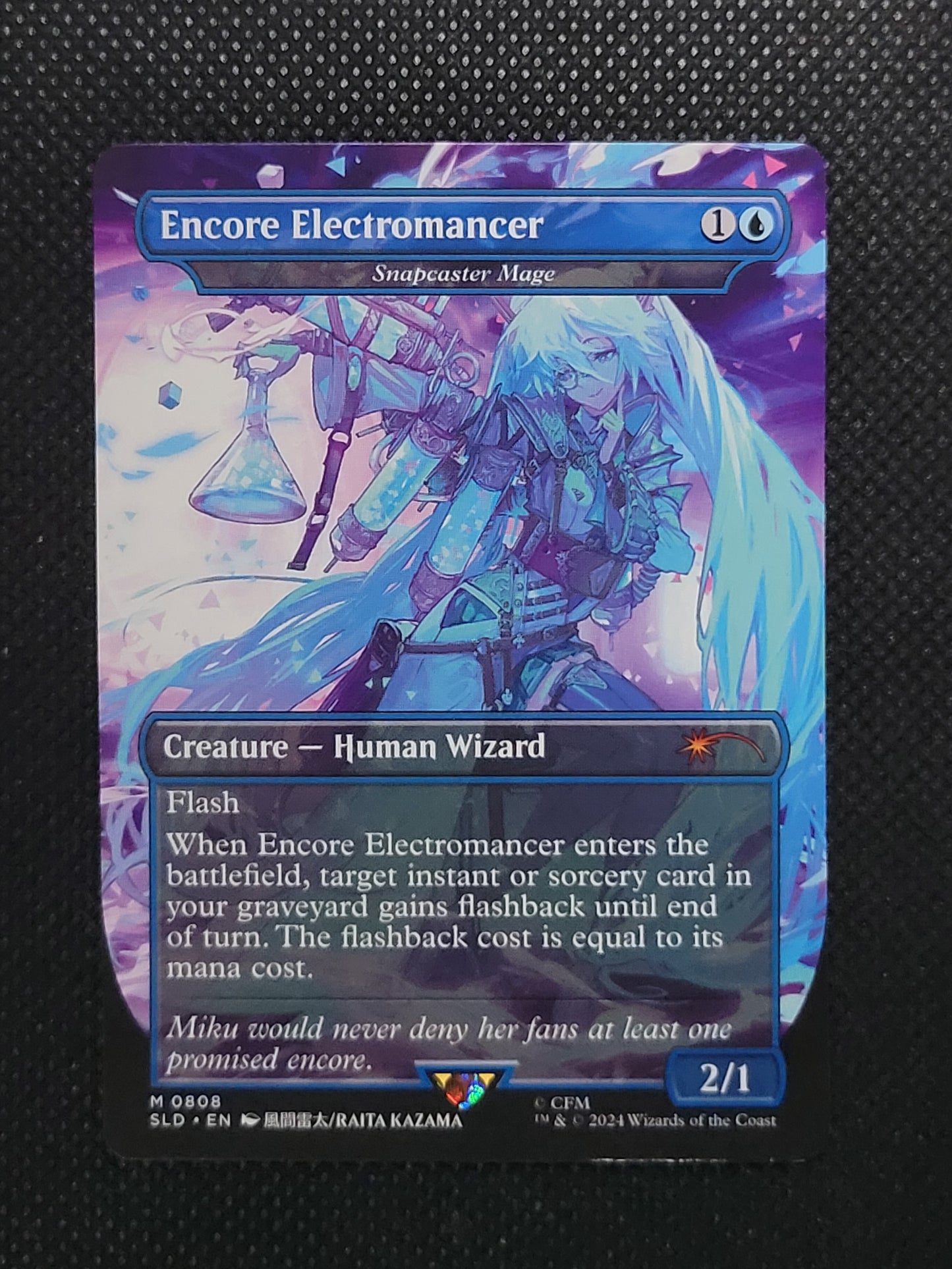 Encore Electromancer - Snapcaster Mage — Borderless|Hatsune Miku: Sakura Superstar — ID 17490
