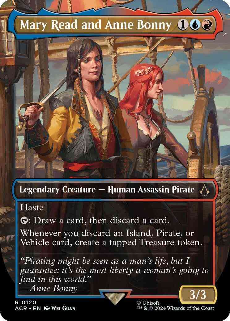 Mary Read and Anne Bonny [120] [Borderless] [Assassin's Creed] [Foil]
