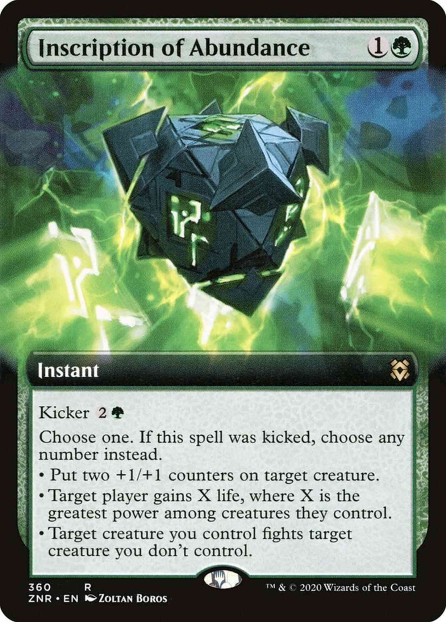 Inscription of Abundance [360] [Extended Art] [Zendikar Rising] [Non-Foil]