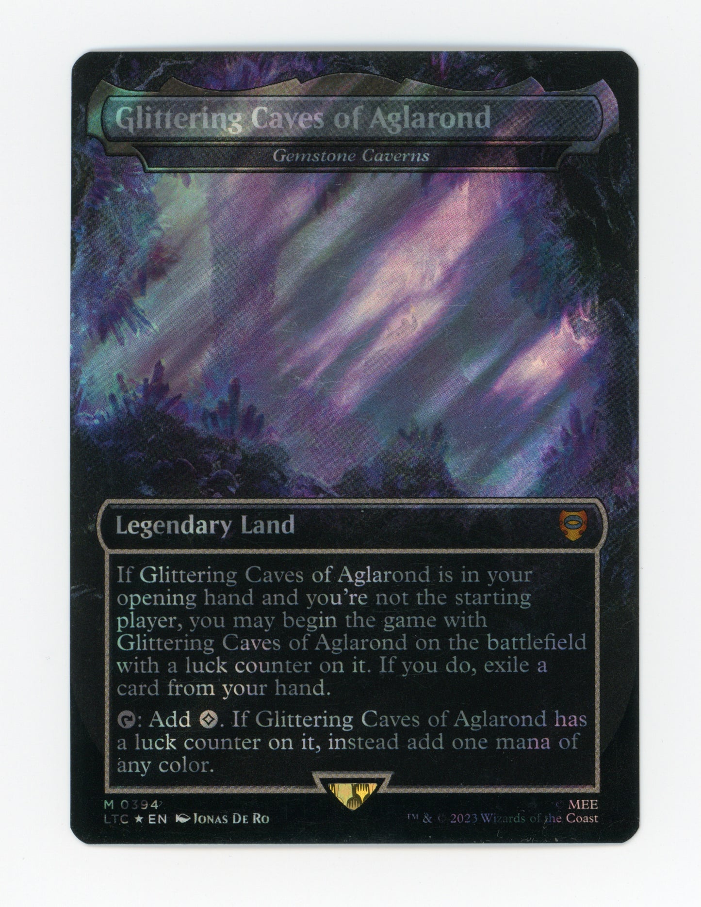 Glittering Caves of Aglarond - Gemstone Caverns — Borderless|Realms and Relics|Surge Foil — ID 17906