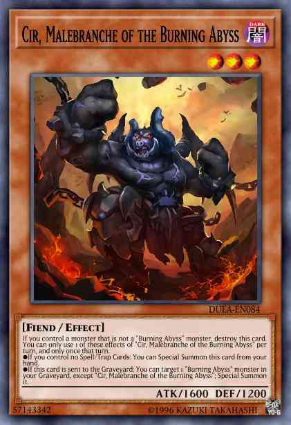 Cir, Malebranche of the Burning Abyss - DUEA-EN084 - Rare - Unlimited