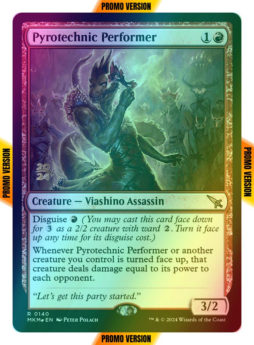 Pyrotechnic Performer [140s] [Prerelease] [Murders at Karlov Manor: Promos] [Foil]