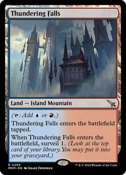 MKM 轟音の滝 thundering fall 拡張foil Thundering Falls [269] [Murders at Karlov Manor] [Non-Foil] – Face