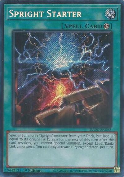 Spright Starter - RA05-EN068 - Secret Rare - 1st Edition