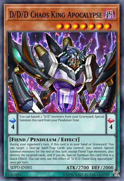 D/D/D Chaos King Apocalypse - SDPD-EN001 - Ultra Rare - 1st Edition