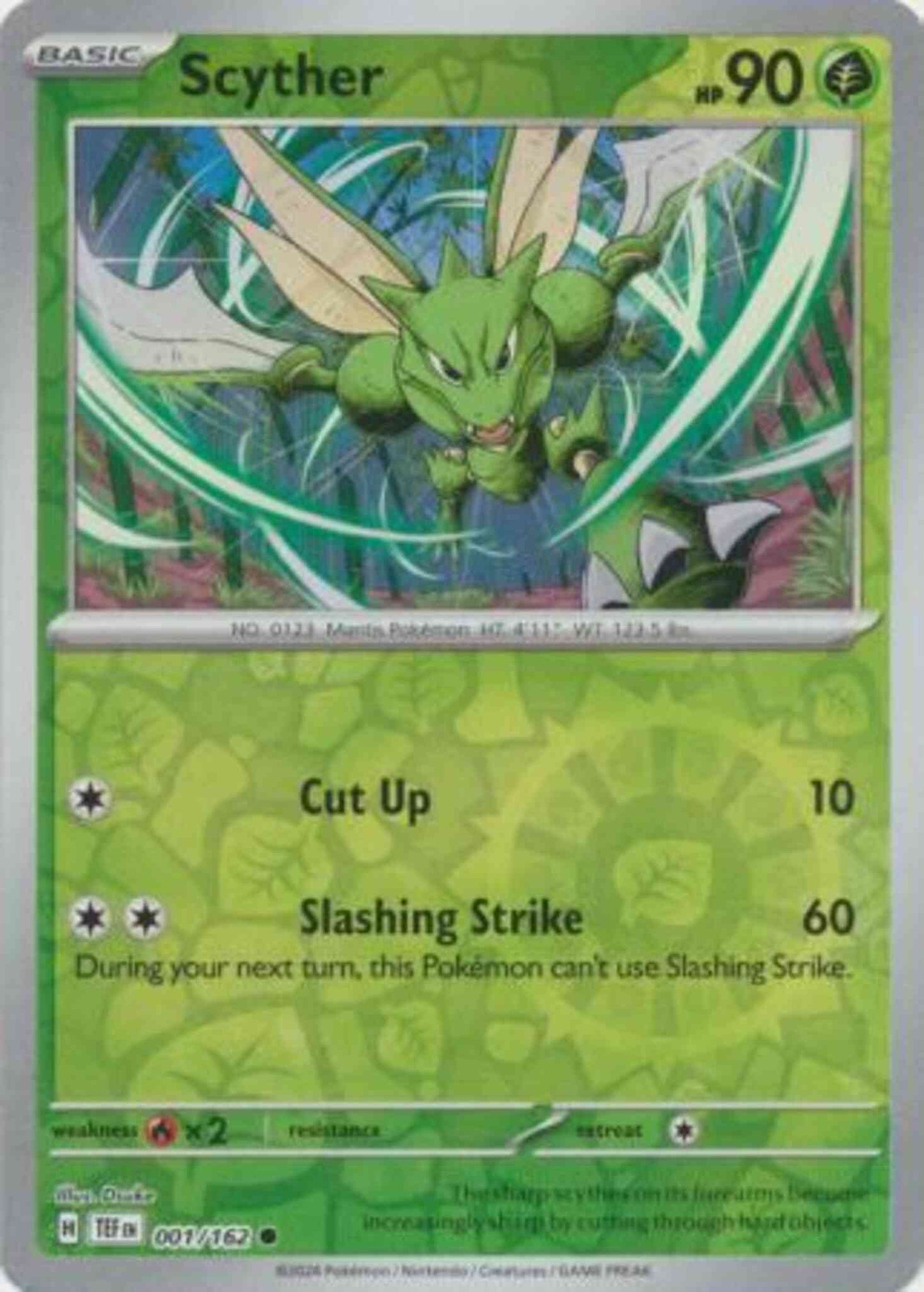 Scyther - 001/162 - Common [sv05-001] [Reverse Holo]