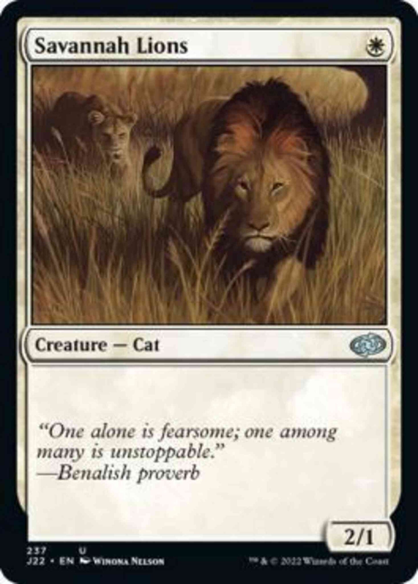 Savannah Lions [237] [Jumpstart 2022] [Non-Foil]