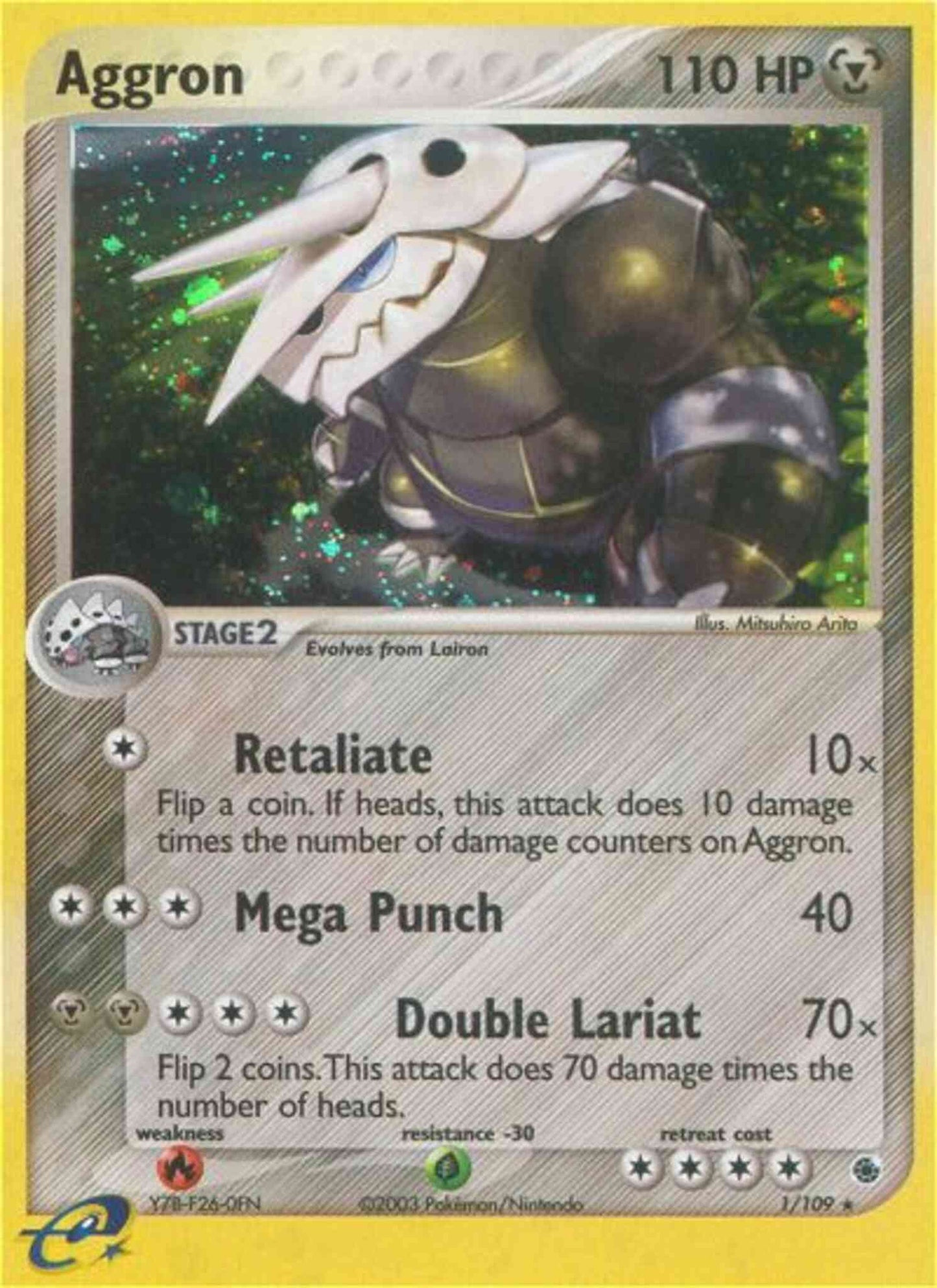 Aggron - 1/109 - Rare Holo [ex1-1] [Holo]