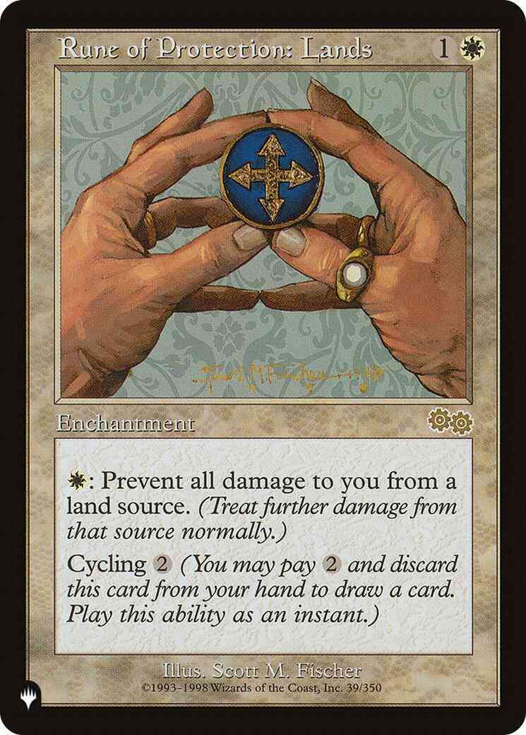 Rune of Protection: Lands [USG-39] [The List] [Non-Foil]