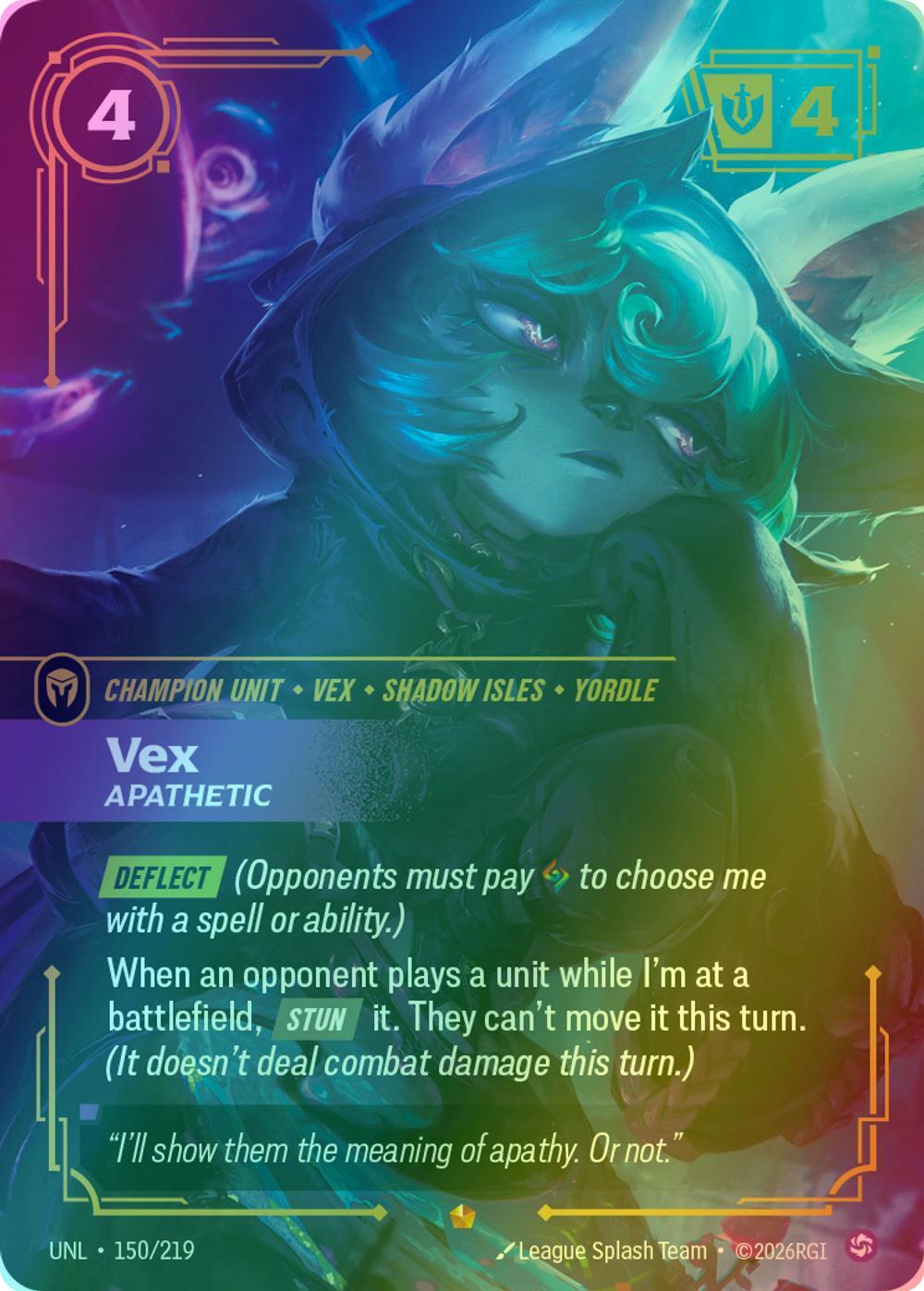 Vex - Apathetic - 150/219 [Unleashed] [Foil]