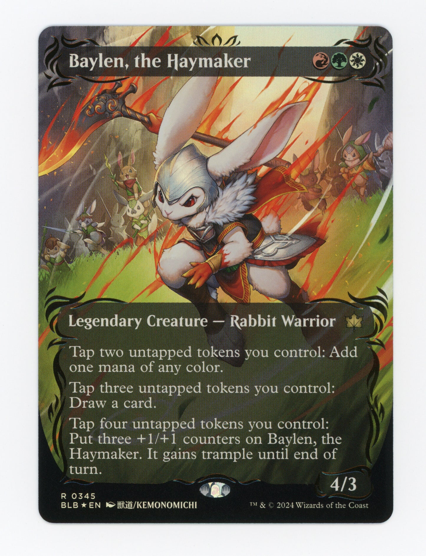 Baylen, the Haymaker — Borderless|Anime|Raised Foil — ID 18766