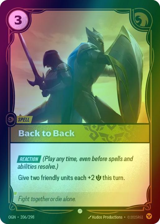 Back to Back - 206/298 [Origins] [Foil]