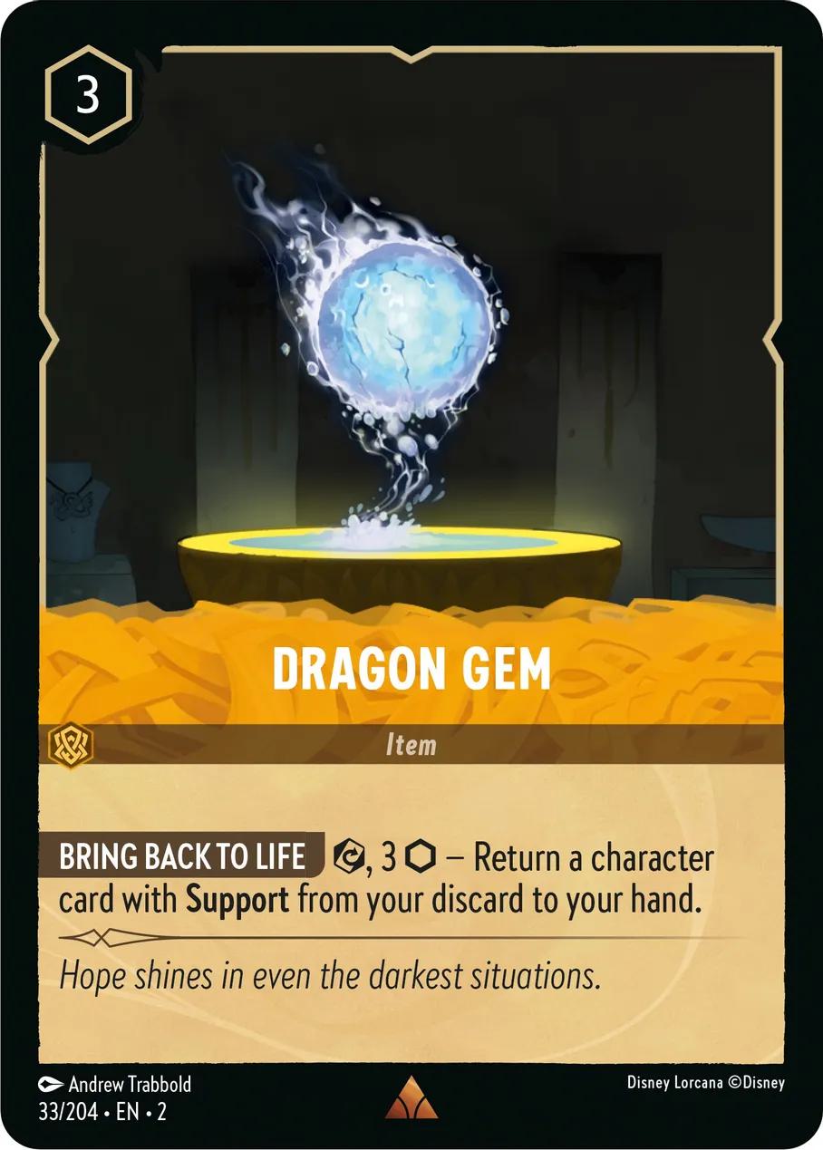 Dragon Gem - 33/204 [Rise Of The Floodborn] [Cold Foil]