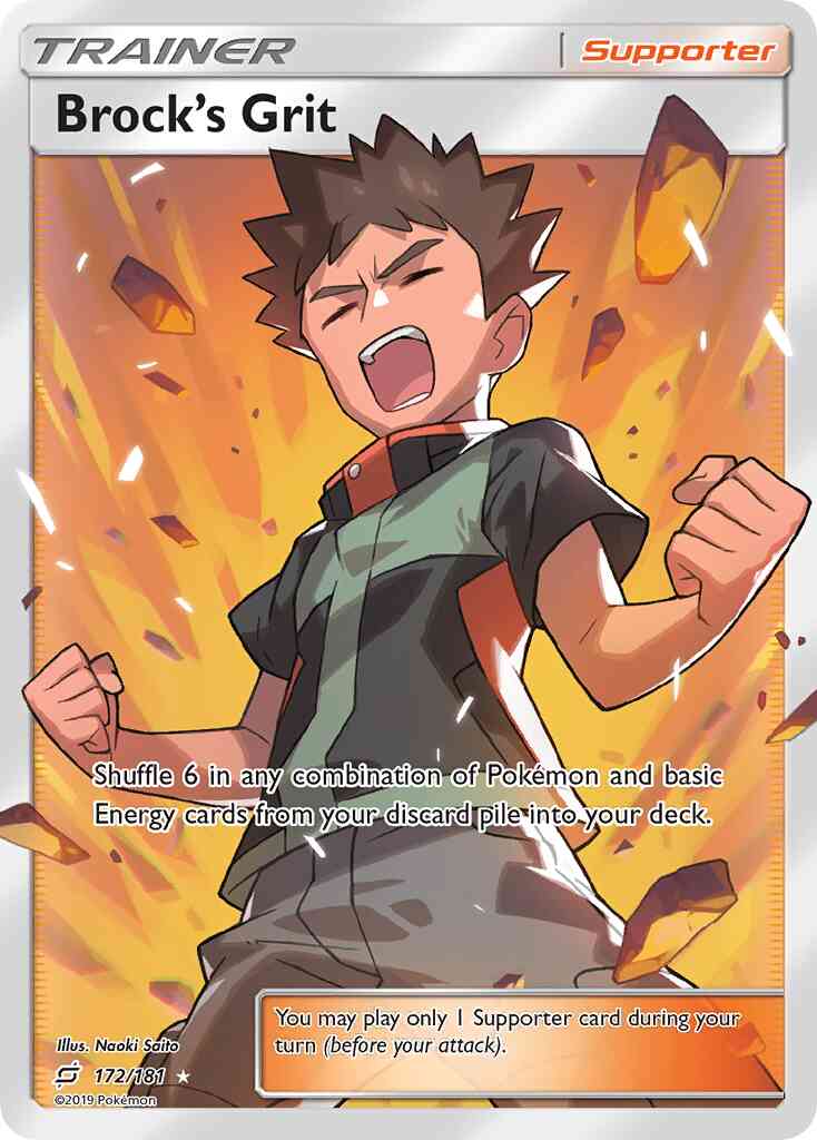 Brock's Grit - 172/181 - Rare Ultra [sm9-172] [Ultra]