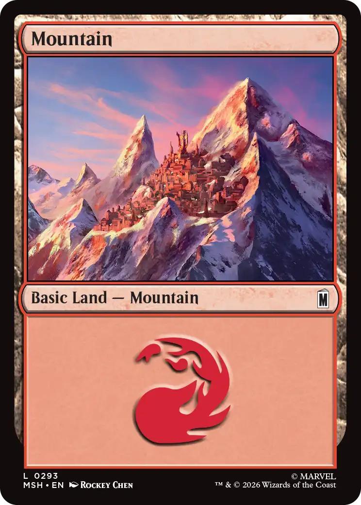 Mountain [293] [Marvel Super Heroes] [Non-Foil]