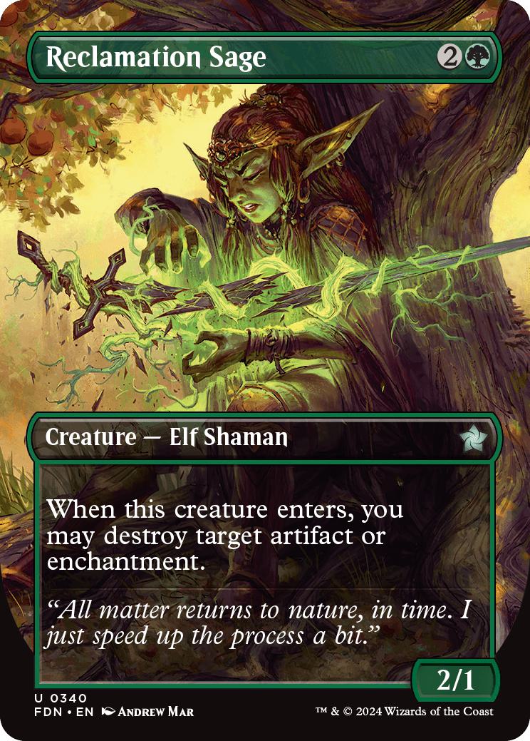 Reclamation Sage [340] [Borderless] [Foundations] [Non-Foil]