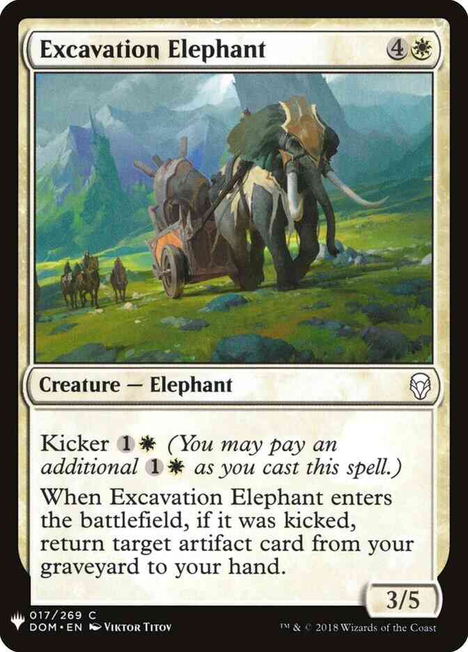 Excavation Elephant [DOM-17] [The List] [Non-Foil]