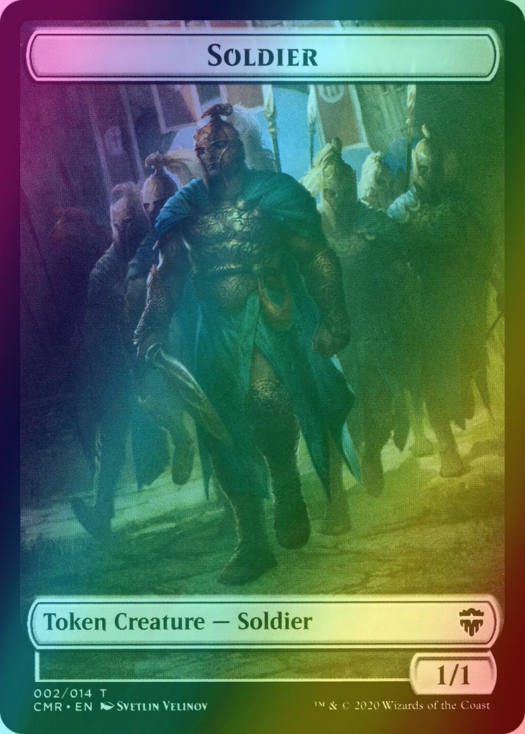 Dragon Token (07) // Soldier Token (02) [Commander Legends Tokens] [Foil]