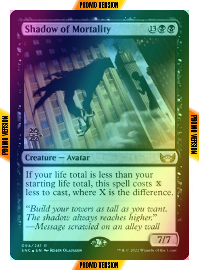 Shadow of Mortality [Prerelease] [94s] [Streets of New Capenna: Promos] [Foil]