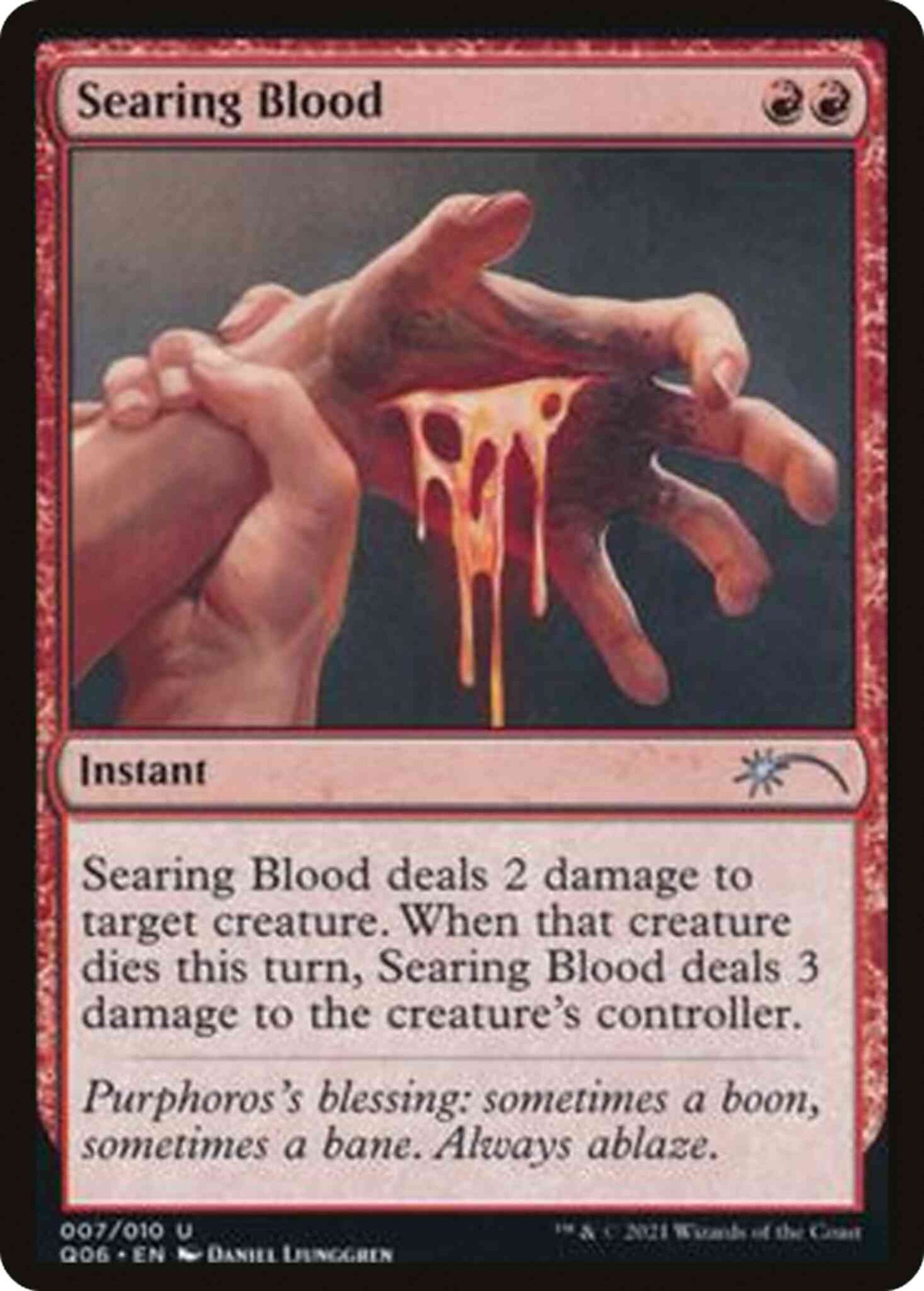 Searing Blood [7] [Challenger Deck 2021] [Non-Foil]