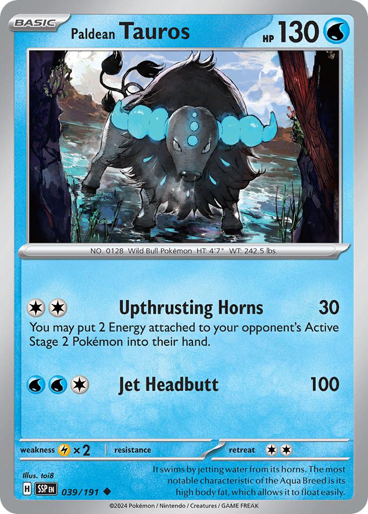 Paldean Tauros - 039/191 - Uncommon [sv08-039] [Non-Holo]