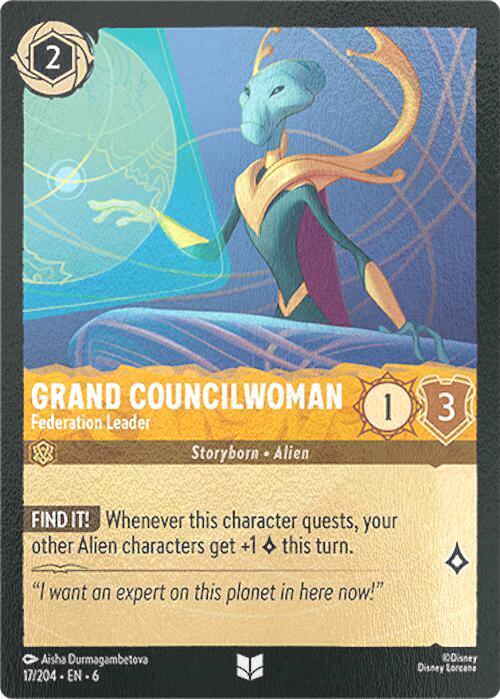 Grand Councilwoman - Federation Leader - 17/204 [Azurite Sea] [Cold Foil]