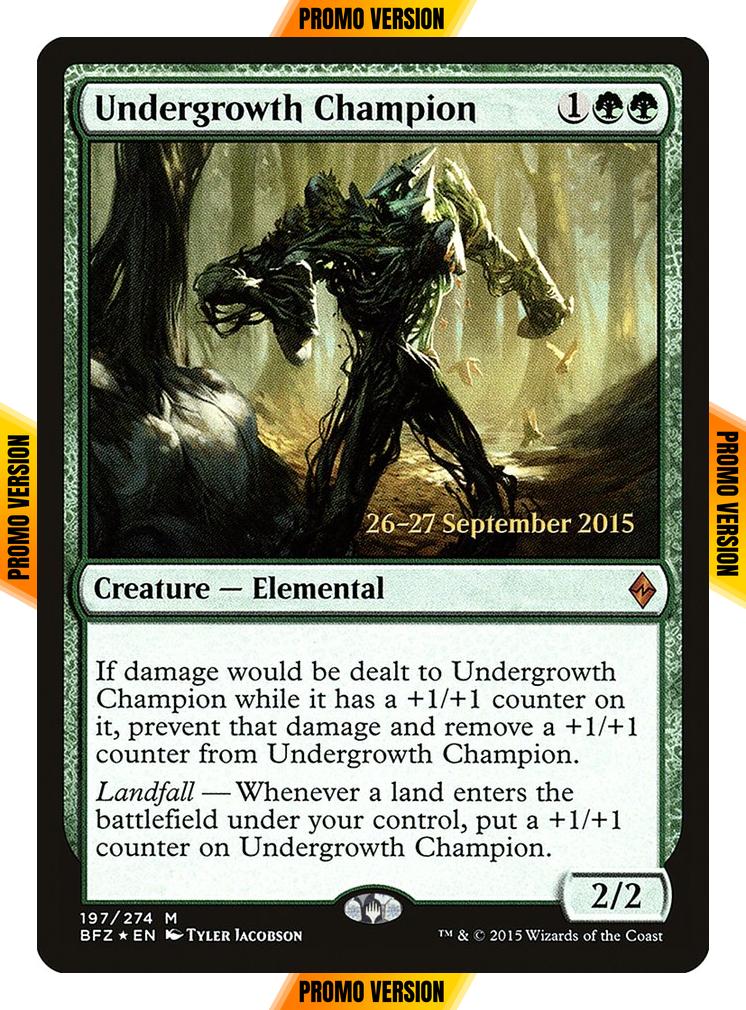 Undergrowth Champion [197s] [Battle for Zendikar Promos] [Foil]