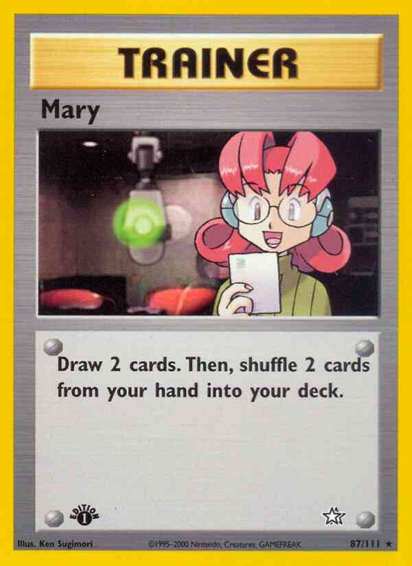 Mary - 87/111 - Rare - 1st Edition [neo1-87] [Non-Holo]