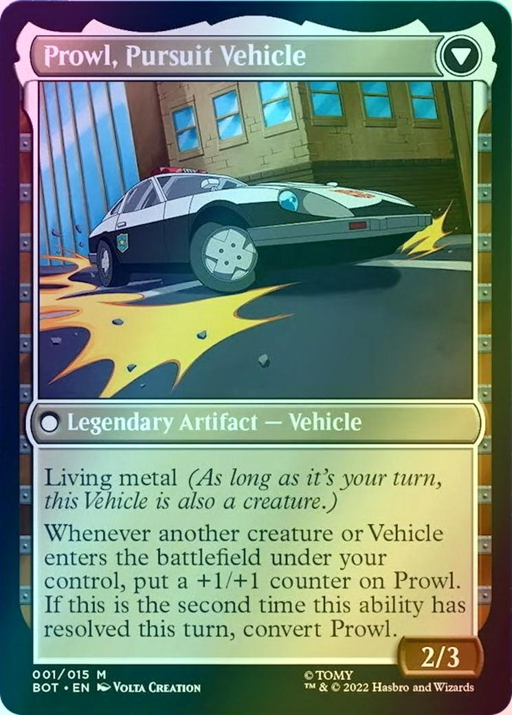 Prowl, Stoic Strategist // Prowl, Pursuit Vehicle [1] [Universes Beyond: Transformers] [Foil]