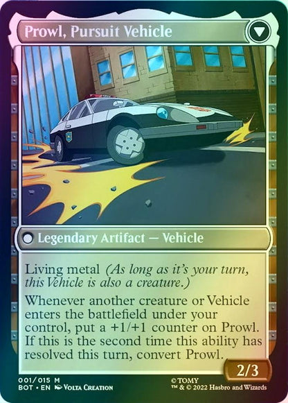 Prowl, Stoic Strategist // Prowl, Pursuit Vehicle [1] [Universes Beyond: Transformers] [Foil]