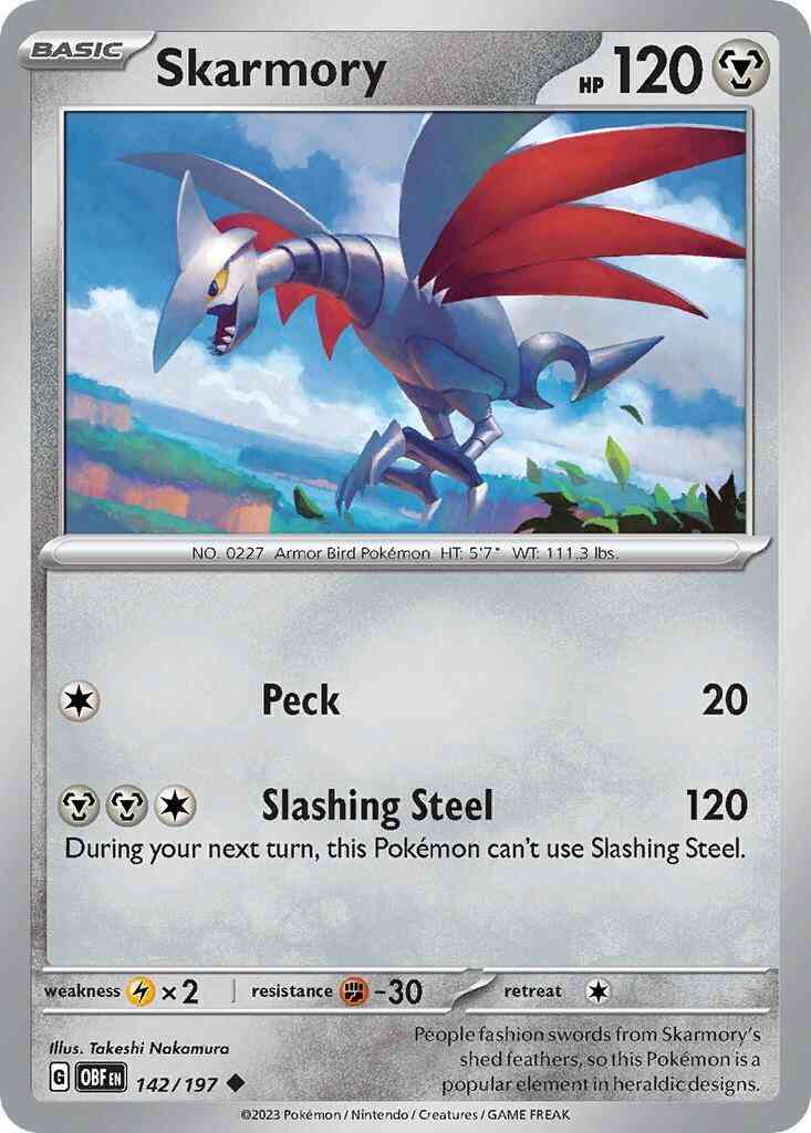 Skarmory - 142/197 - Uncommon [sv03-142] [Non-Holo]