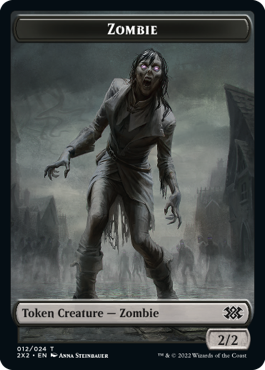 Knight Token (05) // Zombie Token (12) [Double Masters 2022: Tokens] [Non-Foil]