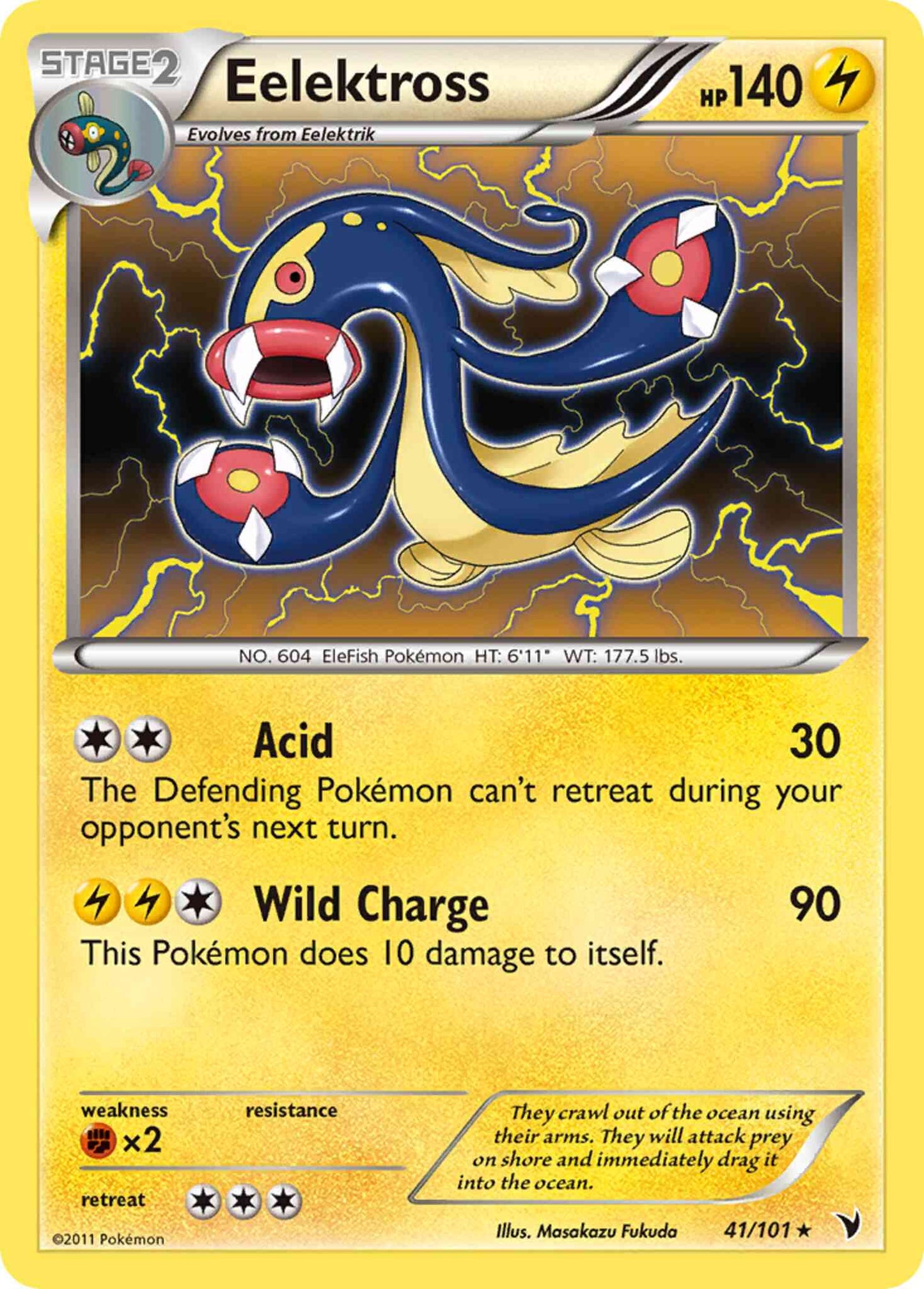 Eelektross - 41/101 - Rare Holo [bw3-41] [Reverse Holo]