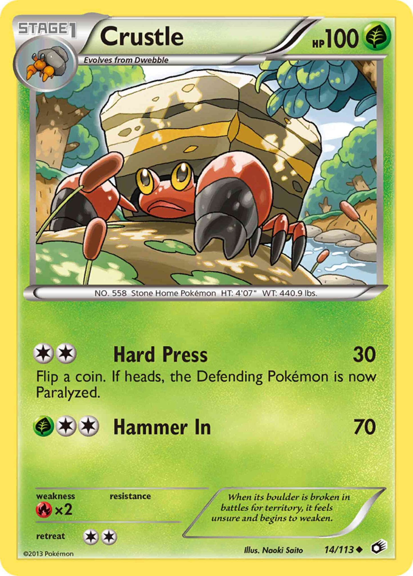 Crustle - 14/113 - Uncommon [bw11-14] [Non-Holo]