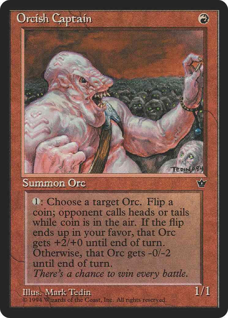 Orcish Captain [60] [Fallen Empires] [Non-Foil]