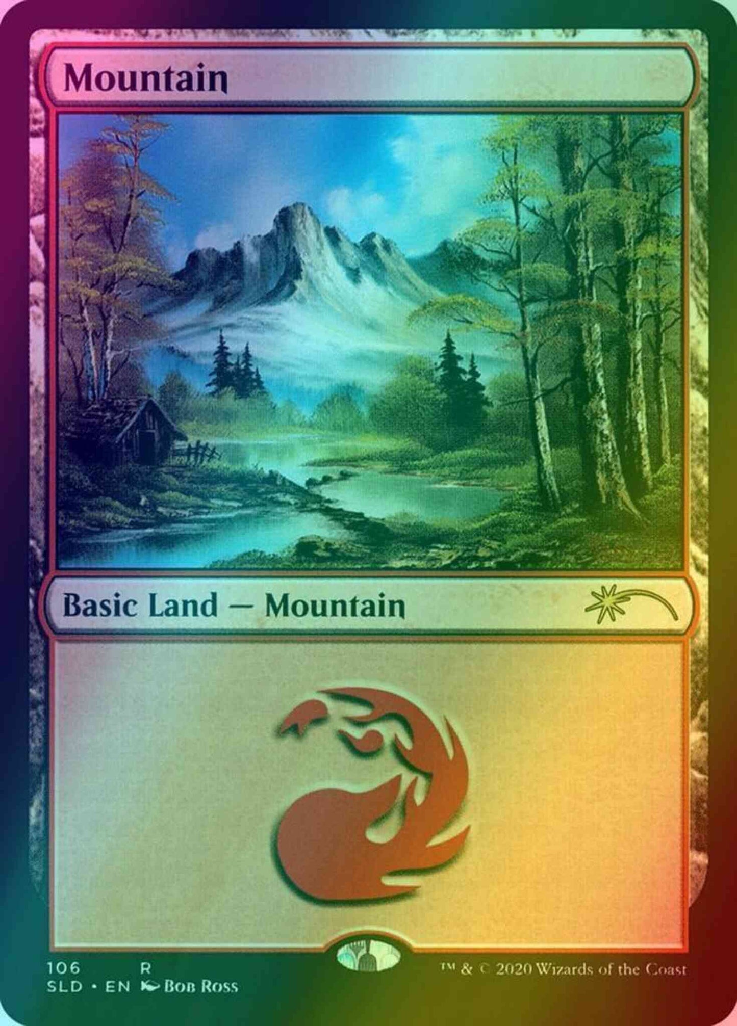 Mountain [0106] [Bob Ross] [Secret Lair Drop] [Foil]