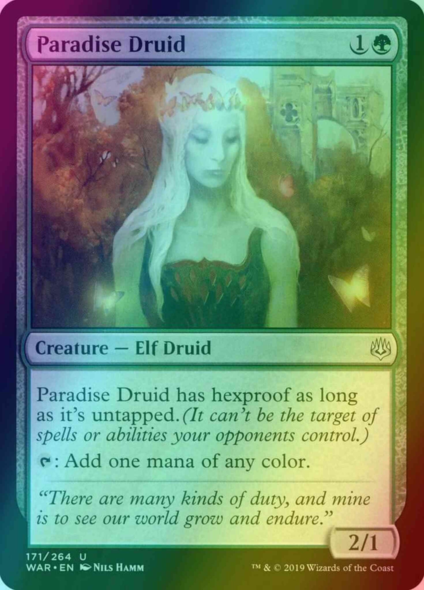 Paradise Druid [171] [War of the Spark] [Foil]