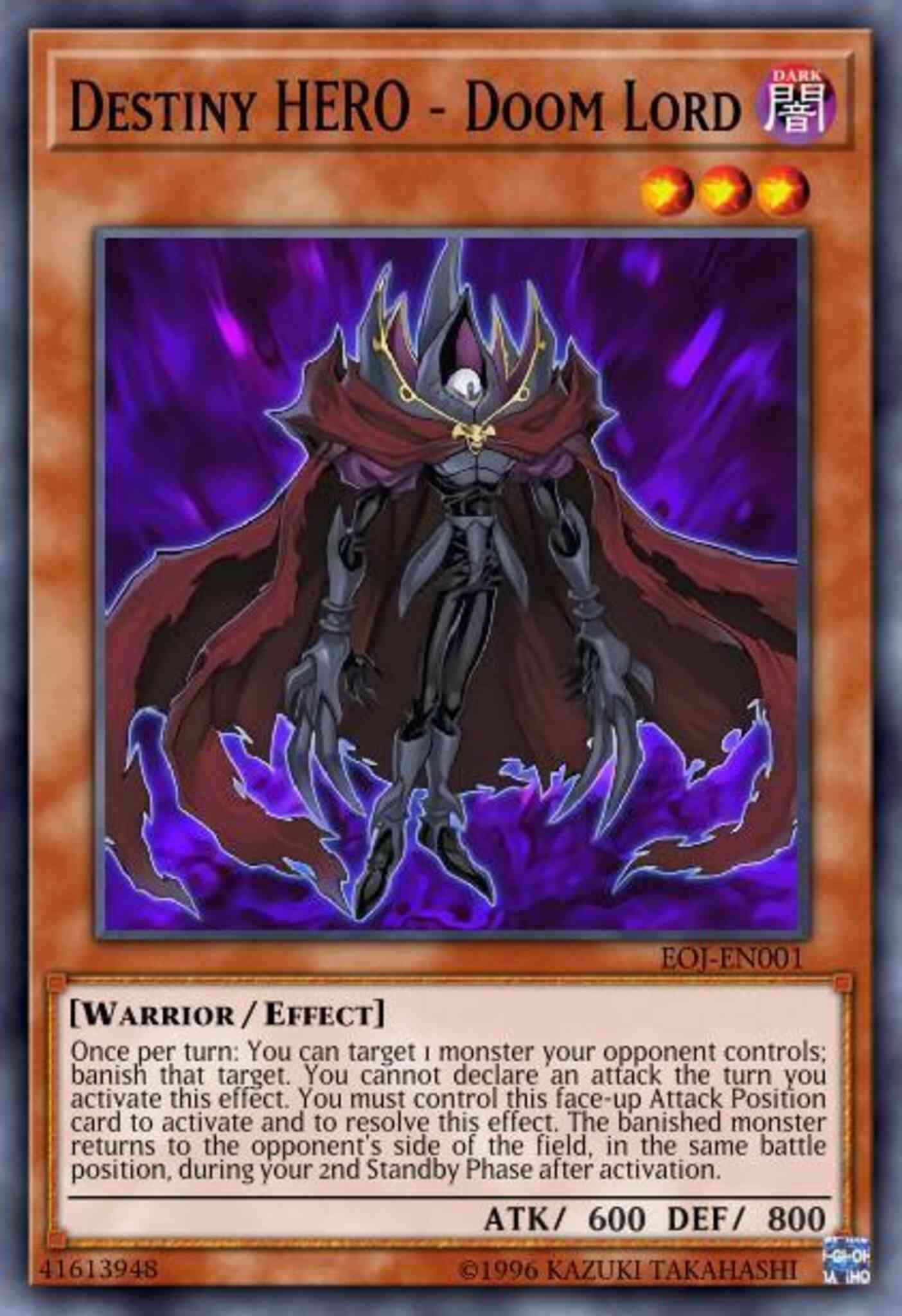 Destiny HERO - Doom Lord - EOJ-EN001 - Common - Unlimited