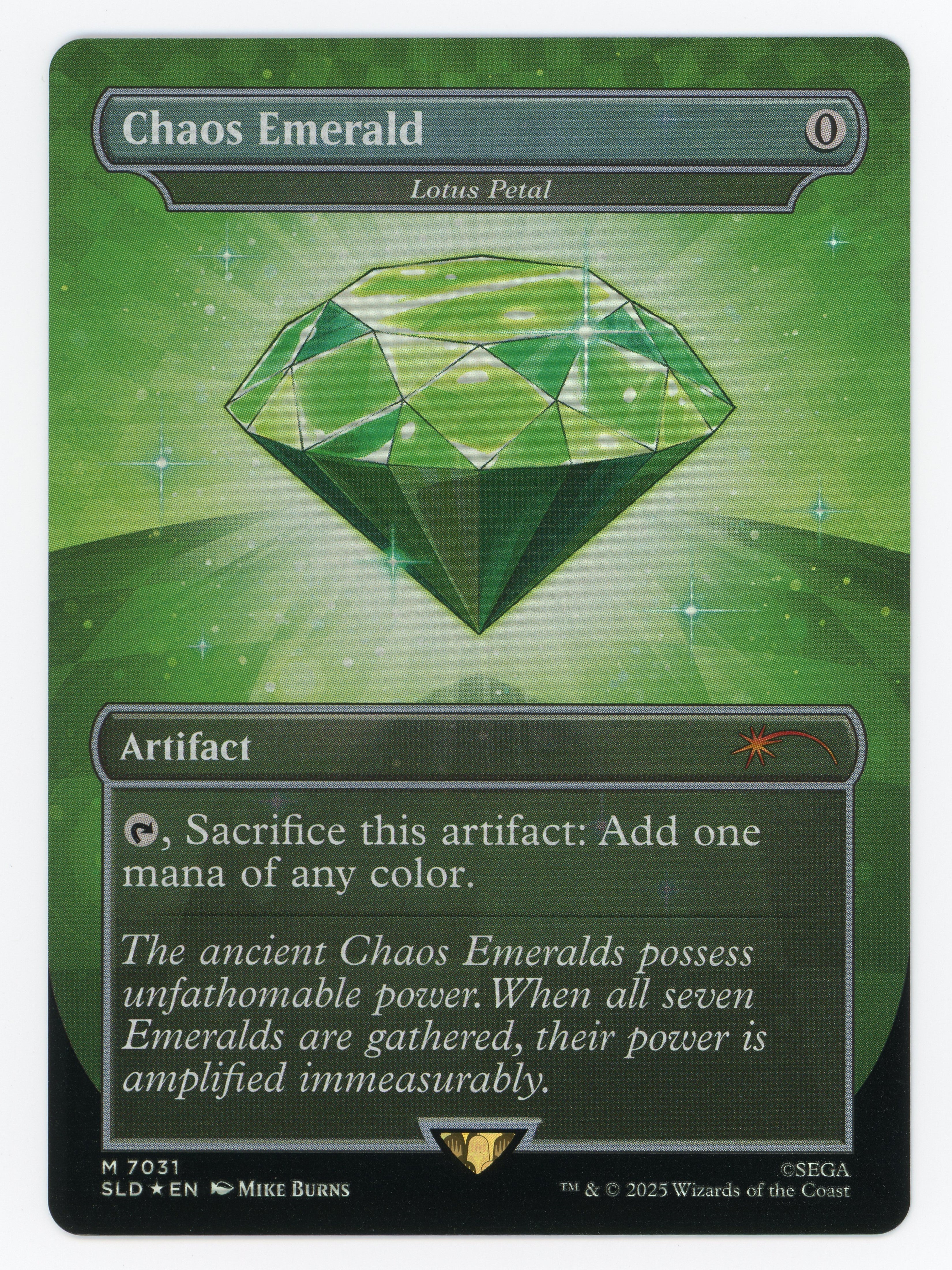 Chaos Emerald - Lotus Petal - Borderless - Foil - Scan 13588