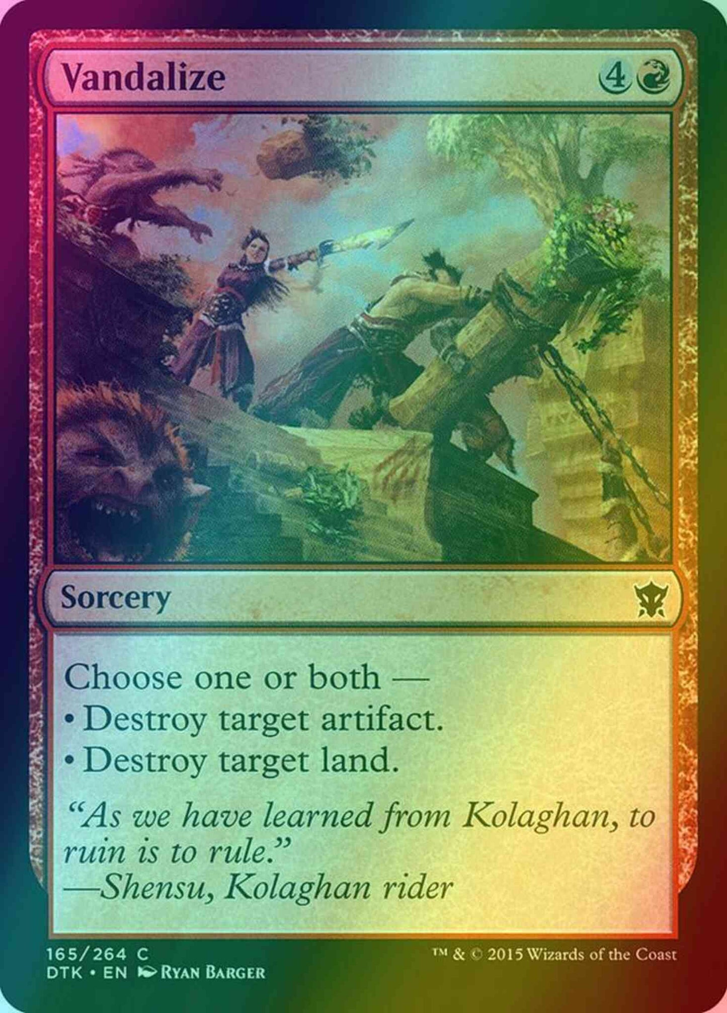 Vandalize [165] [Dragons Of Tarkir] [Foil]