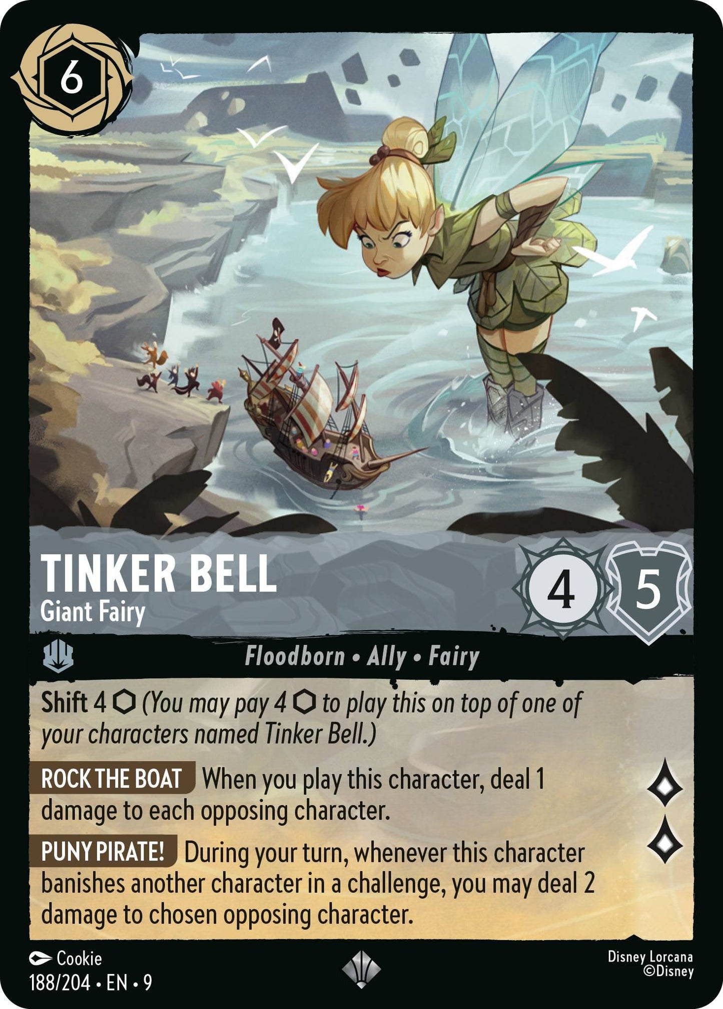 Tinker Bell - Giant Fairy - 188/204 [Fabled] [Non-Foil]