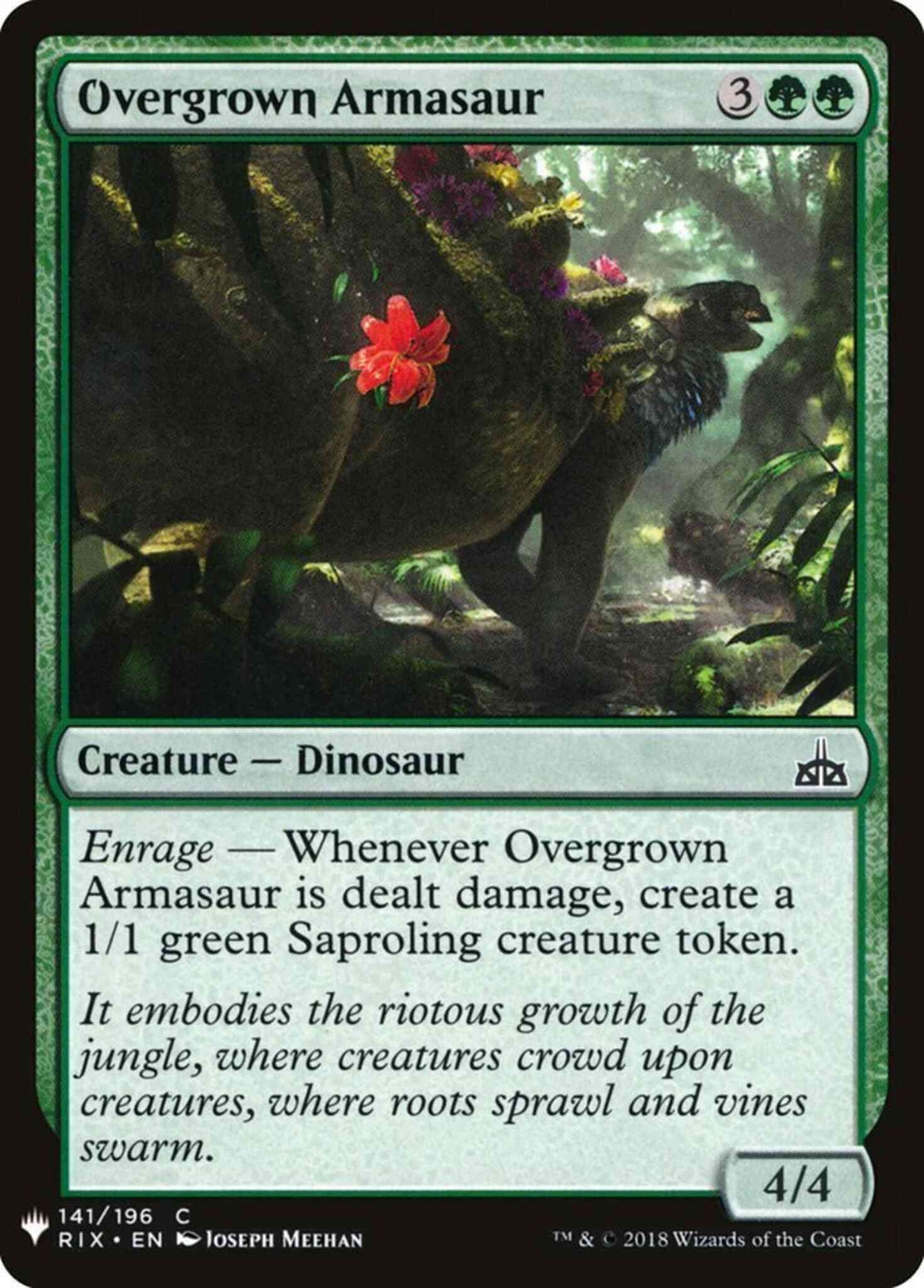 Overgrown Armasaur [RIX-141] [The List] [Non-Foil]
