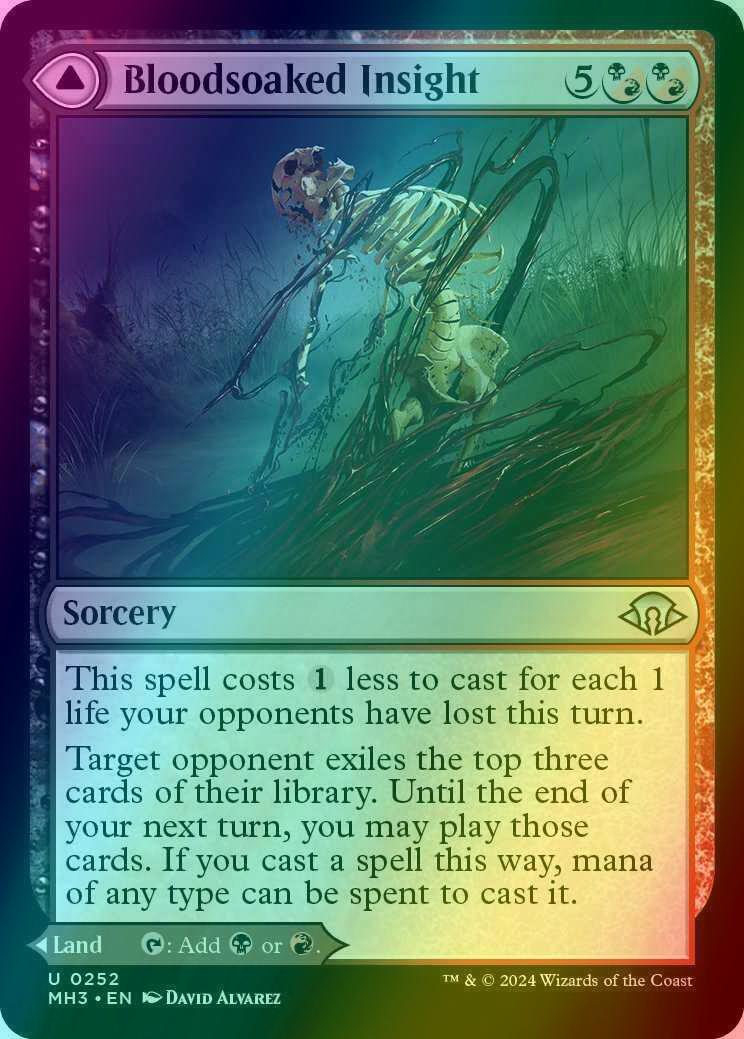 Bloodsoaked Insight // Sanguine Morass [252] [Modern Horizons 3] [Foil]